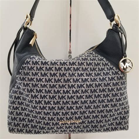 michael kors arialg tote|Aria Large Signature Logo Jacquard Tote Bag .